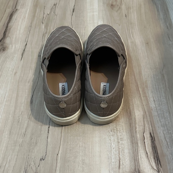 Steve Madden Quilted Slip-On Loafers - Brown main image 4